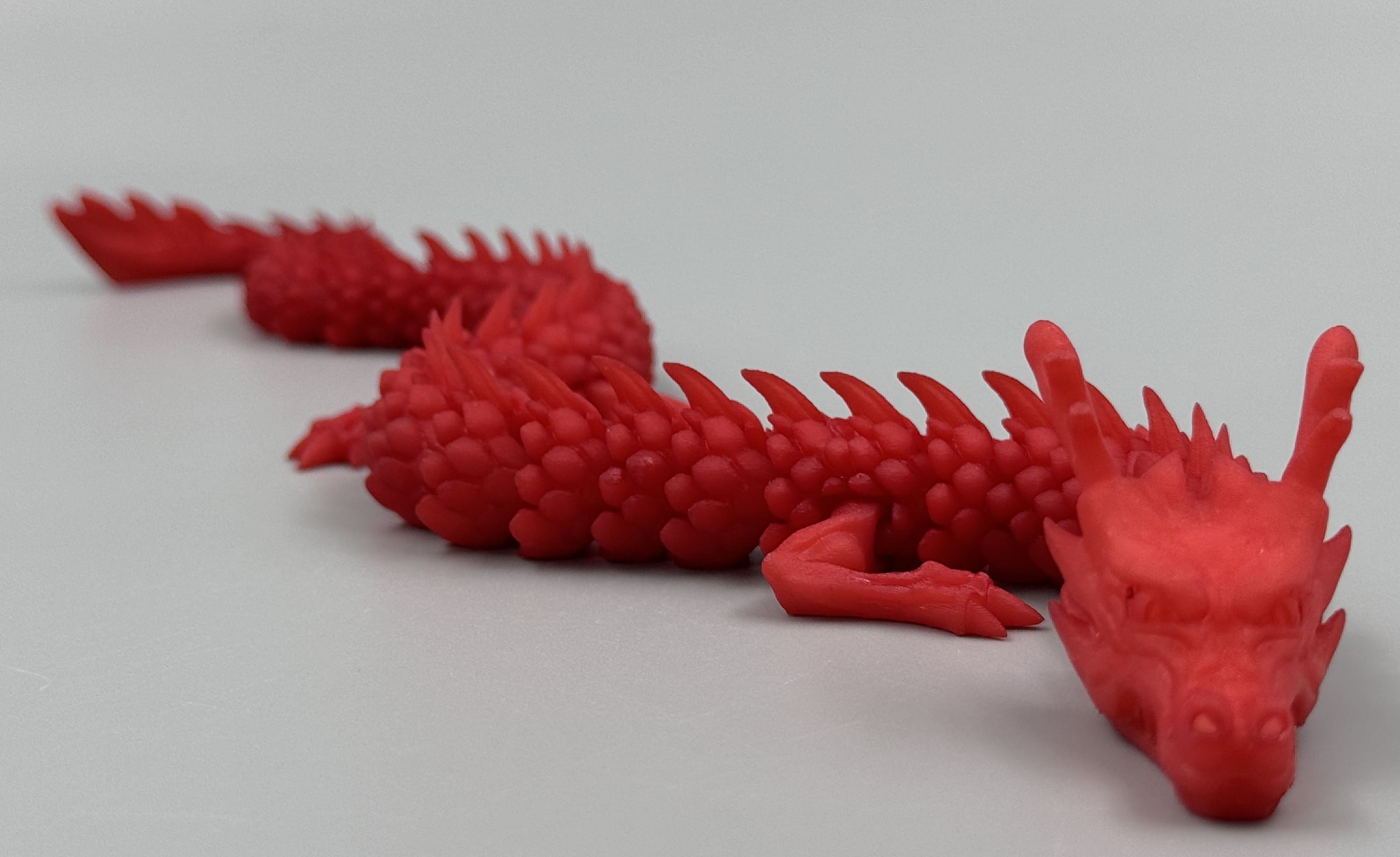 3d printed animals_articulated dargon_dyed